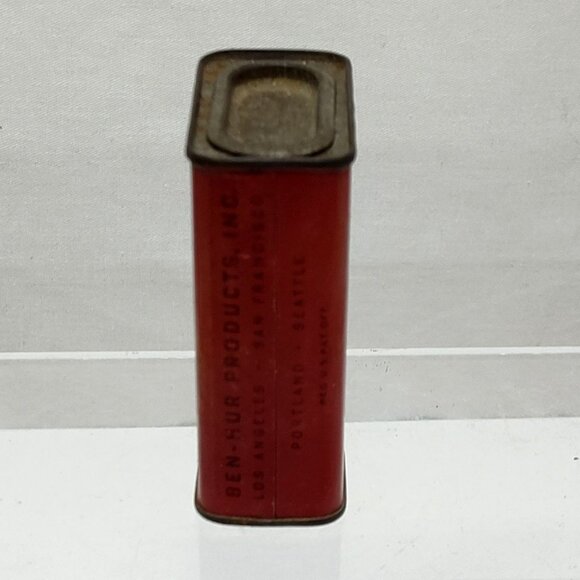 Ben-Hur Marjoram Spice Tin Container 2 Oz 1940s Collectible Kitchen Décor Vintag - Picture 4 of 7